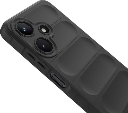 Infinix Hot 30I Kılıf Esnek Tpu Oyuklu Arka Yüzey Tasarımlı Mnc Etnik Silikon Kapak - Lacivert