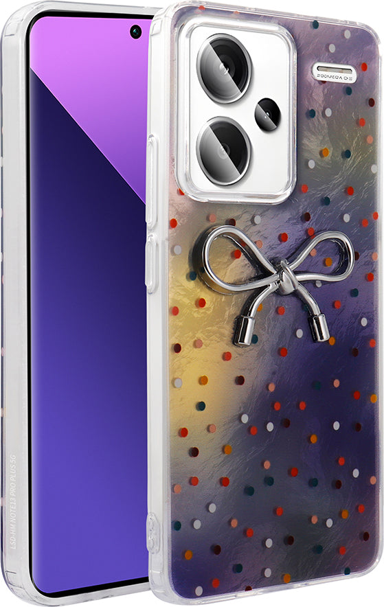 Redmi Note 13 Pro Plus 5g Kılıf Kamera Korumalı Figürlü Mnc Ponti Silikon Kapak - Lila