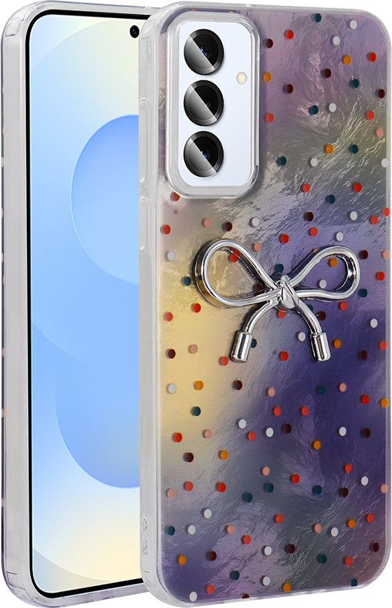 Galaxy S24 Kılıf Kamera Korumalı Figürlü Mnc Ponti Silikon Kapak - Lila