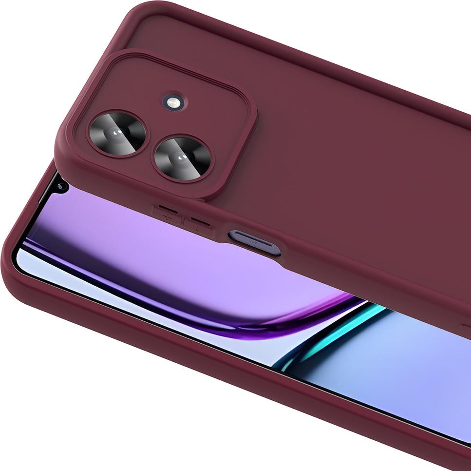 Realme Note 60 Kılıf Kamera Korumalı Mnc Ananas Kapak - Koyu Yeşil