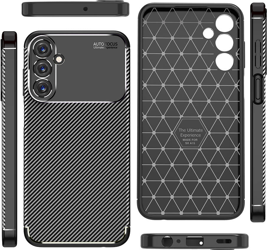 Galaxy A15 Kılıf Mnc Negro Silikon Kapak-Siyah