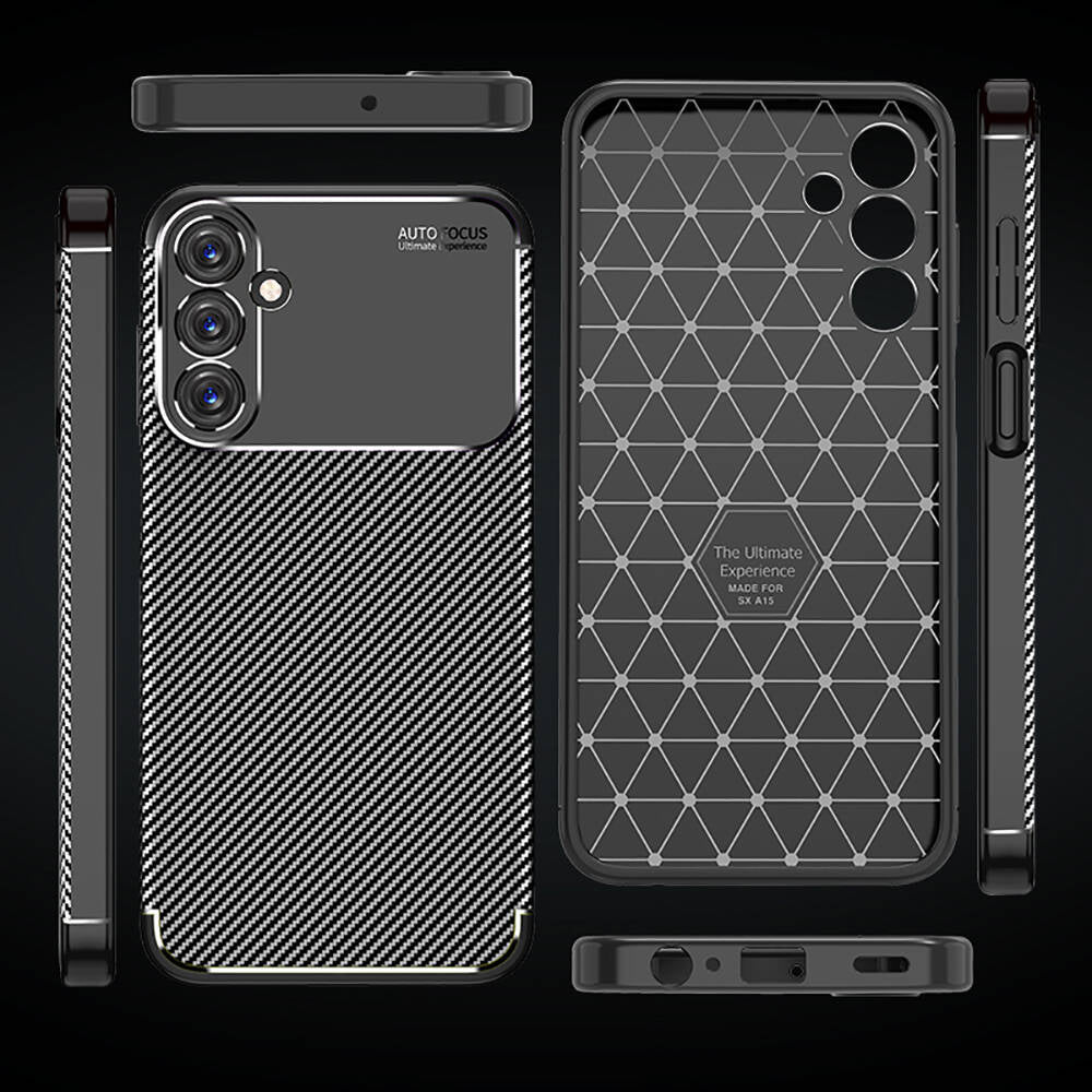 Galaxy A15 Kılıf Mnc Negro Silikon Kapak-Siyah