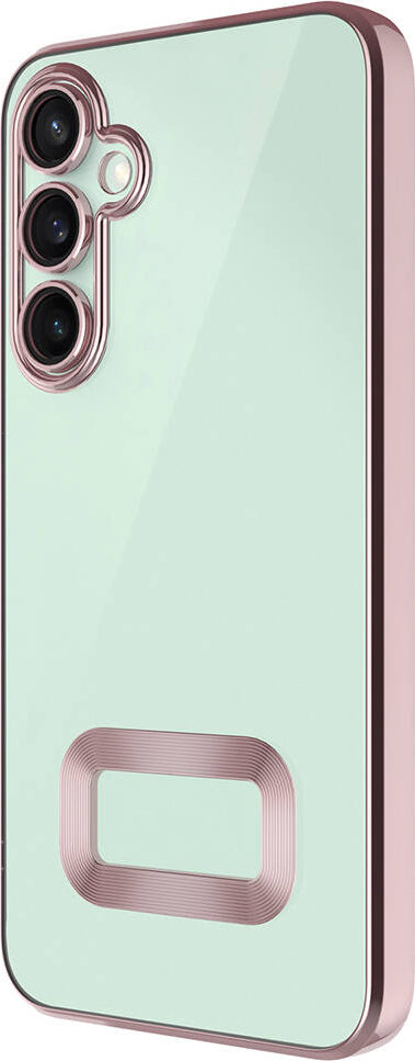 Galaxy A55 Kılıf Kamera Korumalı Logo Gösteren Mnc Omega Kapak-Siyah