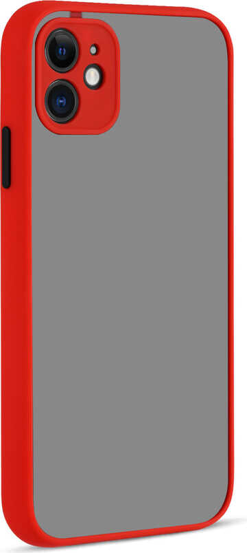 iPhone 12 Mini Uyumlu Mnc Hux Kapak-Kırmızı