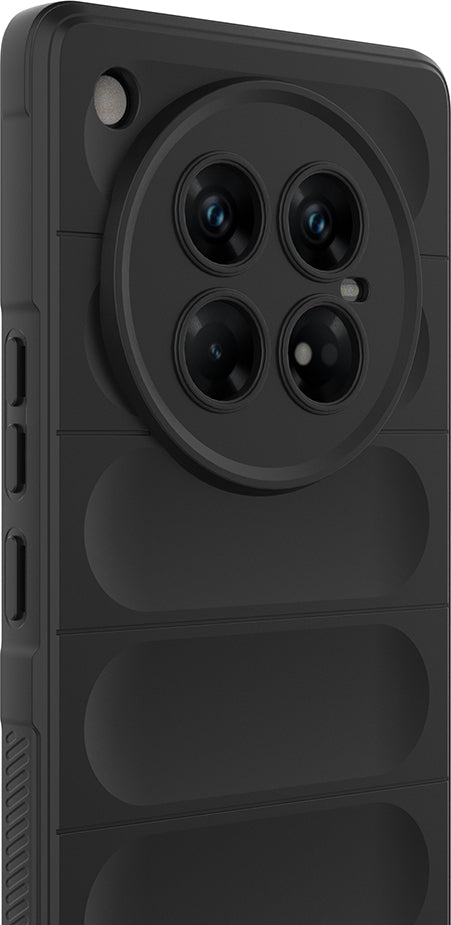 Infinix Zero 40 5g Kılıf Esnek Tpu Oyuklu Arka Yüzey Tasarımlı Mnc Etnik Silikon Kapak - Lacivert