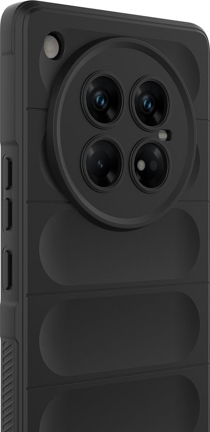 Infinix Zero 40 5g Kılıf Esnek Tpu Oyuklu Arka Yüzey Tasarımlı Mnc Etnik Silikon Kapak - Lacivert