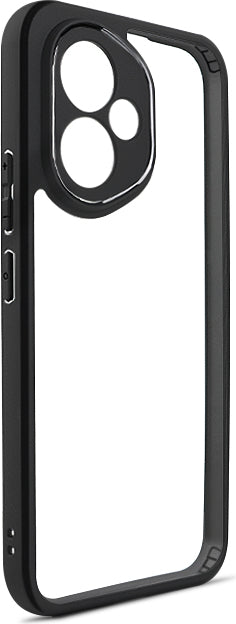 Honor 400 Kılıf Kamera Korumalı Şeffaf Arka Yüzey Mnc New Roll Kapak - Siyah