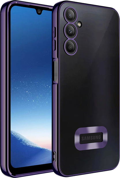 Galaxy A26 Kılıf Kamera Korumalı Logo Gösteren Mnc Omega Kapak - Derin Mor