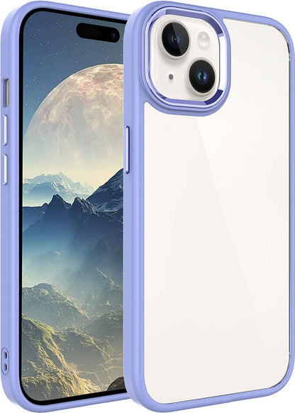 iPhone 15 Uyumlu Mnc Krom Kapak-Lila