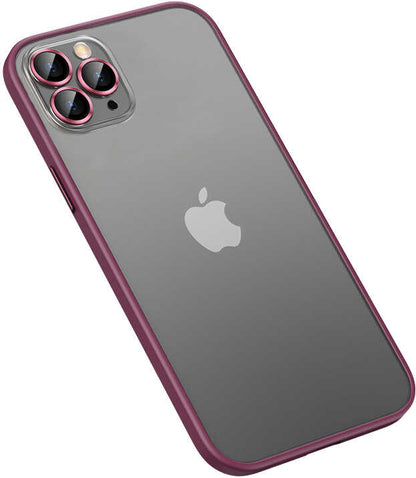 iPhone 12 Pro Max Kılıf Mnc Retro Kapak-Koyu Mor