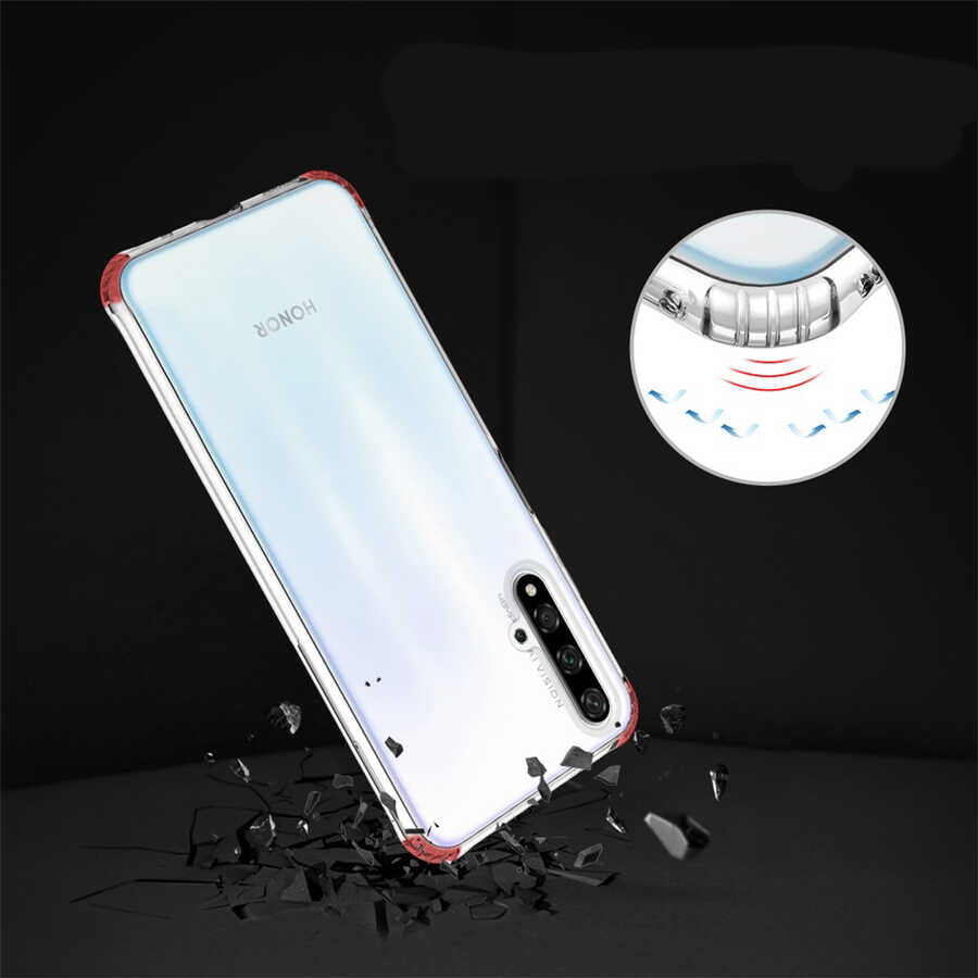 Huawei Nova 5t Kılıf Mnc Nitro Anti Shock Silikon-Renksiz