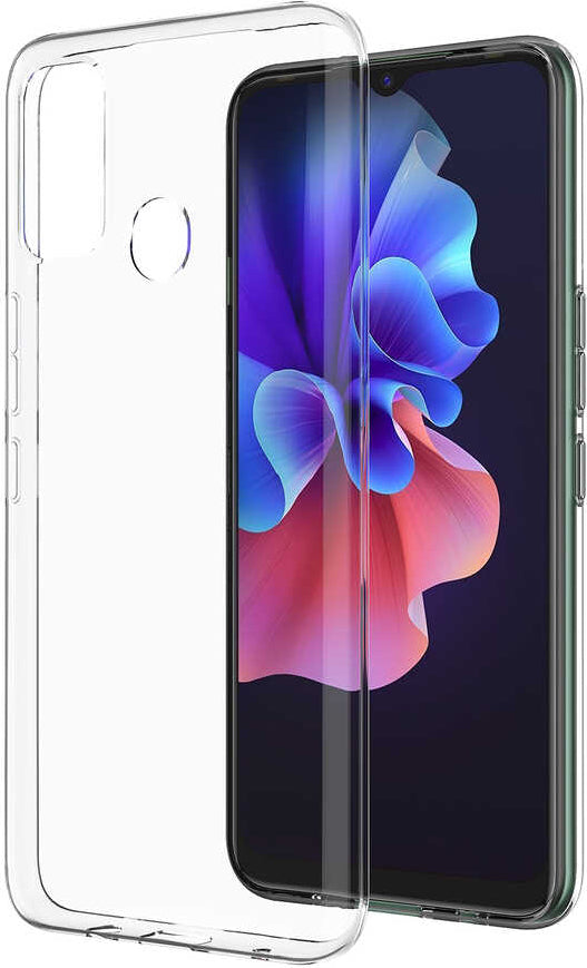 Tecno Spark 7t Kılıf Mnc Süper Silikon Kapak-Renksiz