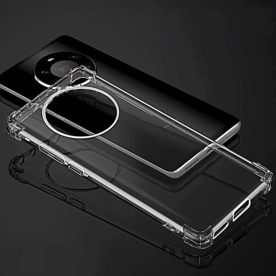 Huawei Mate 40 Pro Kılıf Mnc Nitro Anti Shock Silikon-Renksiz