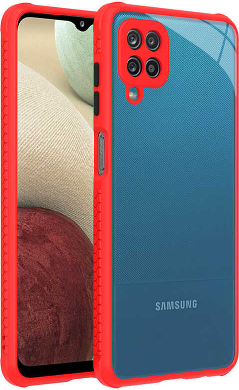 Galaxy A12 Kılıf mnc Kaff Kapak-Kırmızı