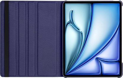 iPad Air 13 2025 M3 Mnc Dönebilen Standlı Kılıf - Lacivert
