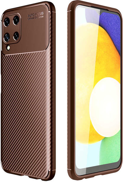 Galaxy A22 4g Kılıf Mnc Negro Silikon Kapak-Kahverengi