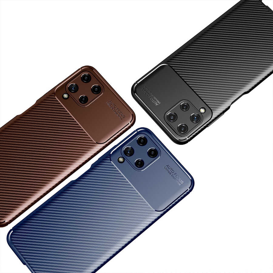 Galaxy A22 4g Kılıf Mnc Negro Silikon Kapak-Kahverengi