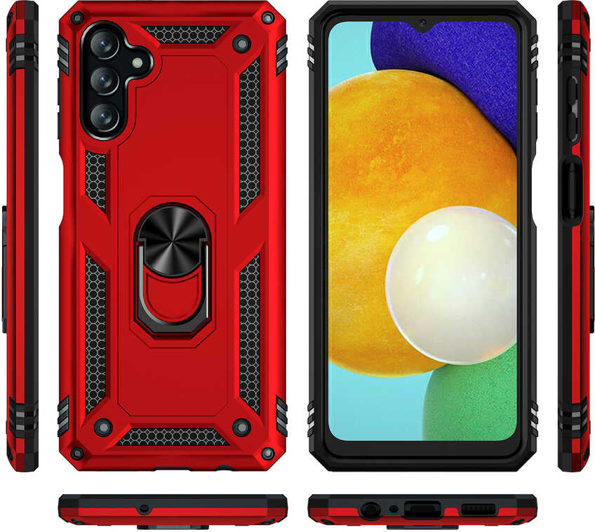 Galaxy A04S Kılıf Mnc Vega Kapak-Siyah