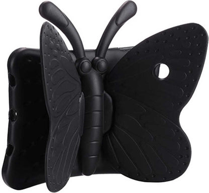 iPad Mini 2. Nesil Uyumlu Mnc Butterfly Standlı Tablet Kılıf-Siyah