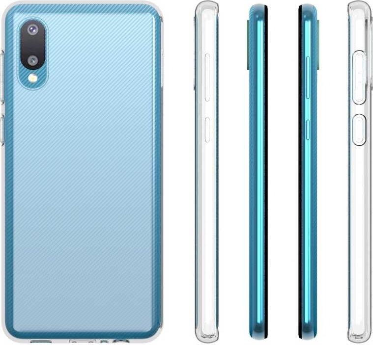 Galaxy A02 Kılıf Mnc Süper Silikon Kapak-Renksiz