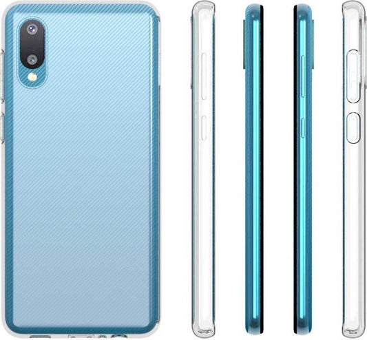 Galaxy A02 Kılıf Mnc Süper Silikon Kapak-Renksiz