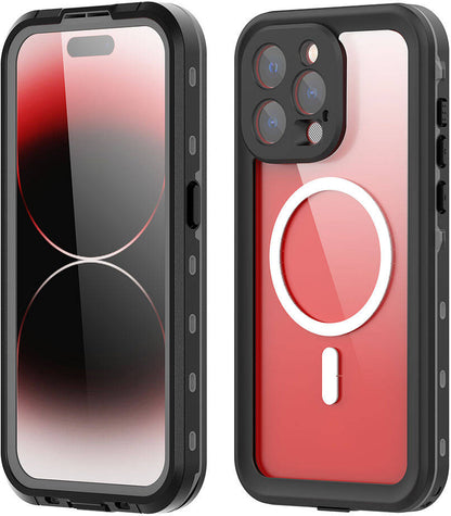 Apple iPhone 15 Pro Max Kılıf 1-1 Su Geçirmez Kılıf-Siyah
