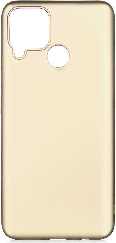 Realme C25 Kılıf Mnc Premier Silikon Kapak-Gold