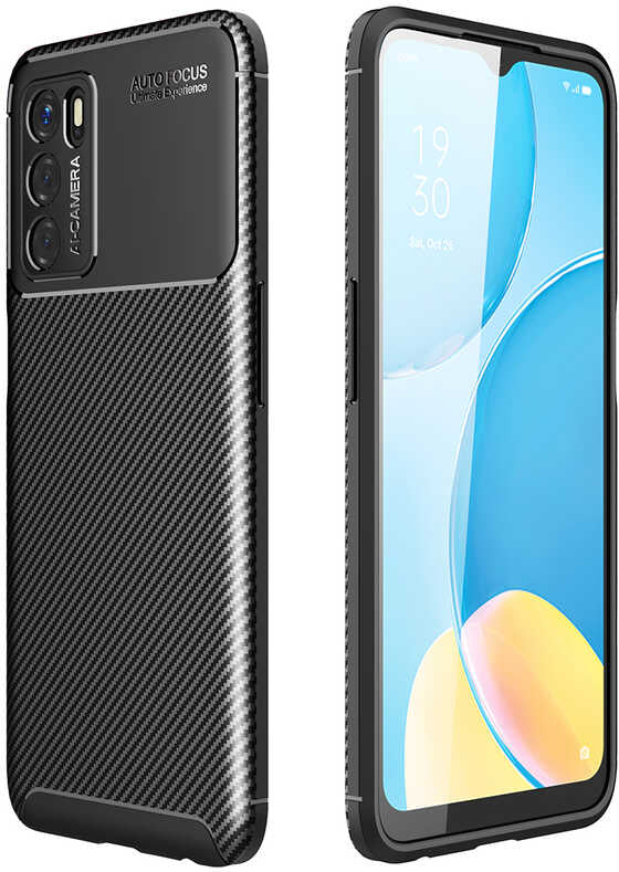 Oppo A16 Kılıf Mnc Negro Silikon Kapak-Siyah