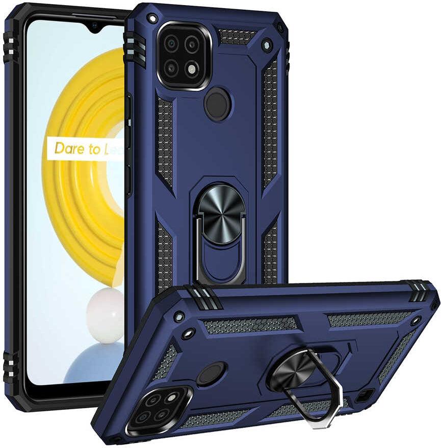 Realme C21 Kılıf Mnc Vega Kapak-Mavi