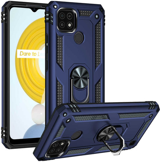 Realme C21 Kılıf Mnc Vega Kapak-Mavi