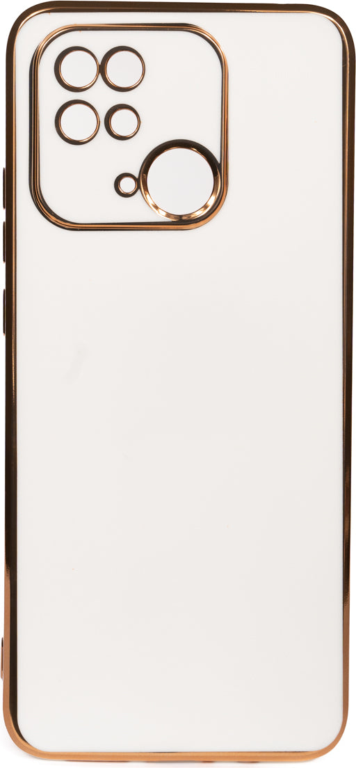 Xiaomi Redmi 10C Kılıf Mnc Bark Kapak-Beyaz