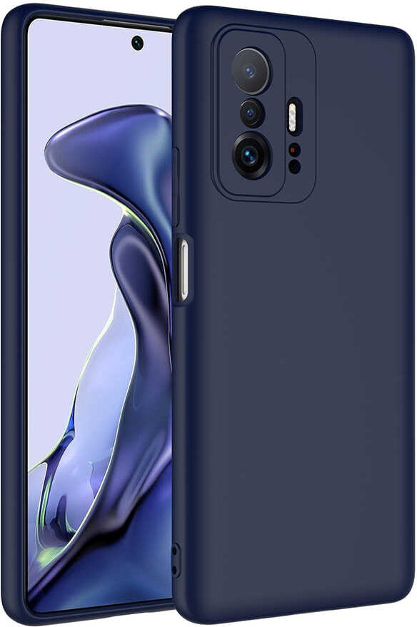 Xiaomi Mi 11T 5g Kılıf Mnc Mara Laaakan Kapak-Lacivert