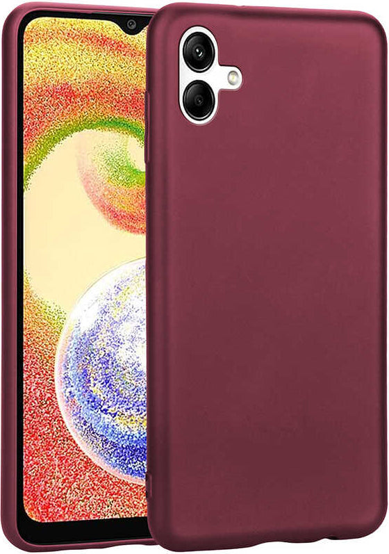 Galaxy A04 Kılıf Mnc Premier Silikon Kapak-Mürdüm