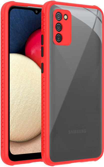 Galaxy A02S Kılıf mnc Kaff Kapak-Kırmızı