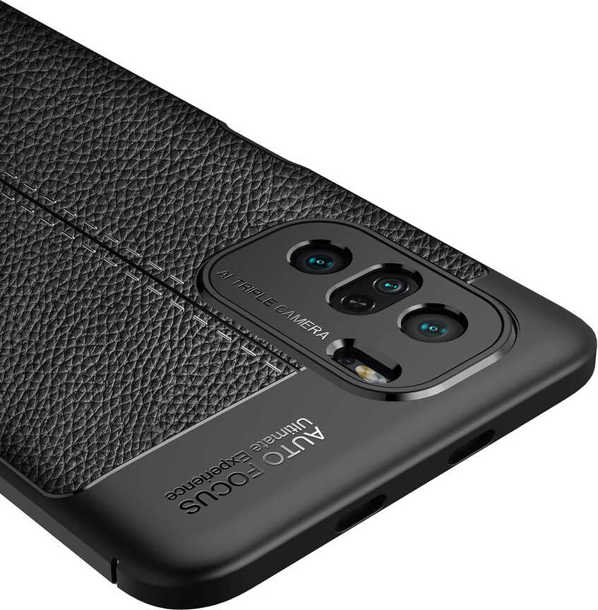 Xiaomi Mi 11i Kılıf Mnc Niss Silikon Kapak-Siyah