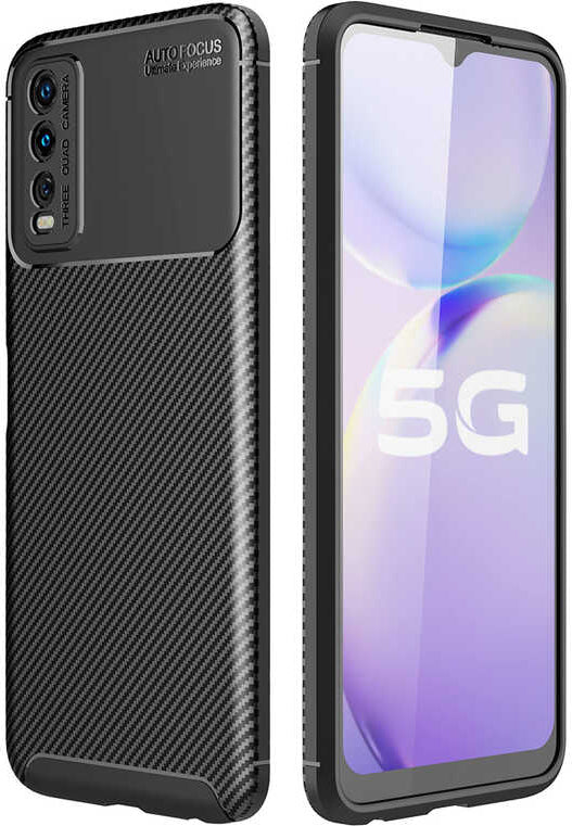 Vivo Y20S Kılıf Mnc Negro Silikon Kapak-Siyah
