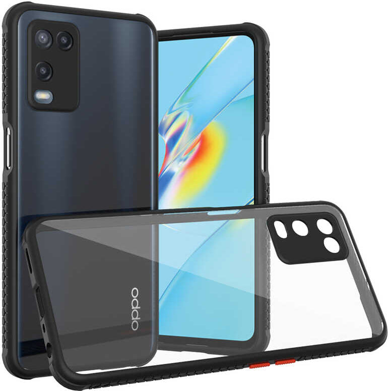 Oppo A54 4g Kılıf mnc Kaff Kapak-Siyah