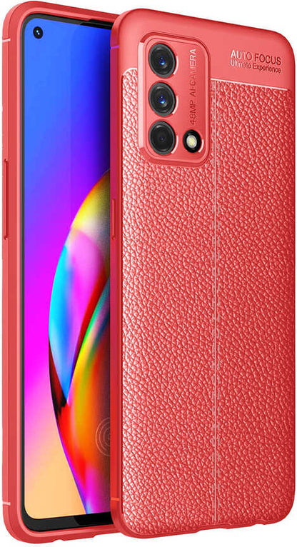 Oppo A74 4g Kılıf Mnc Niss Silikon Kapak-Kırmızı