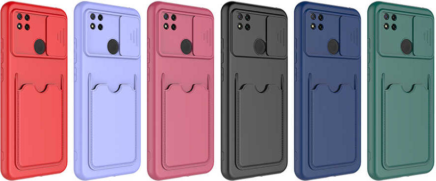 Xiaomi Redmi 9c Kılıf mnc Kartix Kapak-Koyu Mor