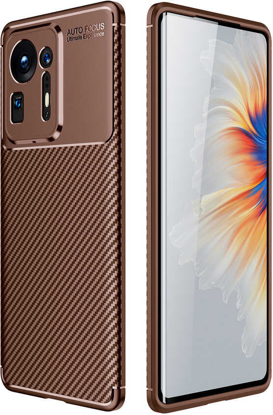 Xiaomi Mi Mix 4 Kılıf Mnc Negro Silikon Kapak-Kahverengi