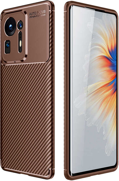 Xiaomi Mi Mix 4 Kılıf Mnc Negro Silikon Kapak-Kahverengi