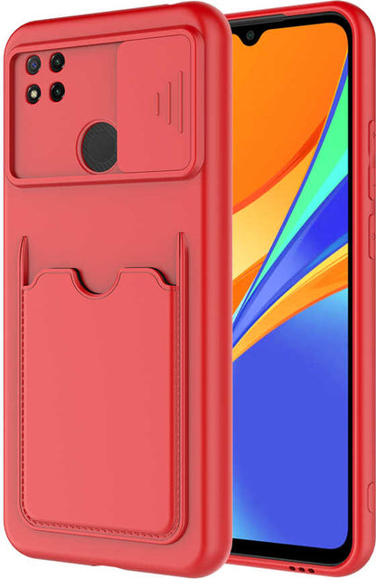 Xiaomi Redmi 9c Kılıf mnc Kartix Kapak-Kırmızı