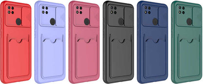 Xiaomi Redmi 9c Kılıf mnc Kartix Kapak-Kırmızı