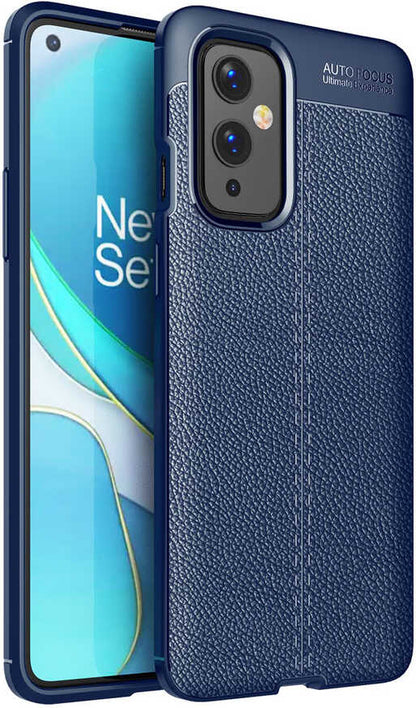One Plus 9 Kılıf Mnc Niss Silikon Kapak-Lacivert