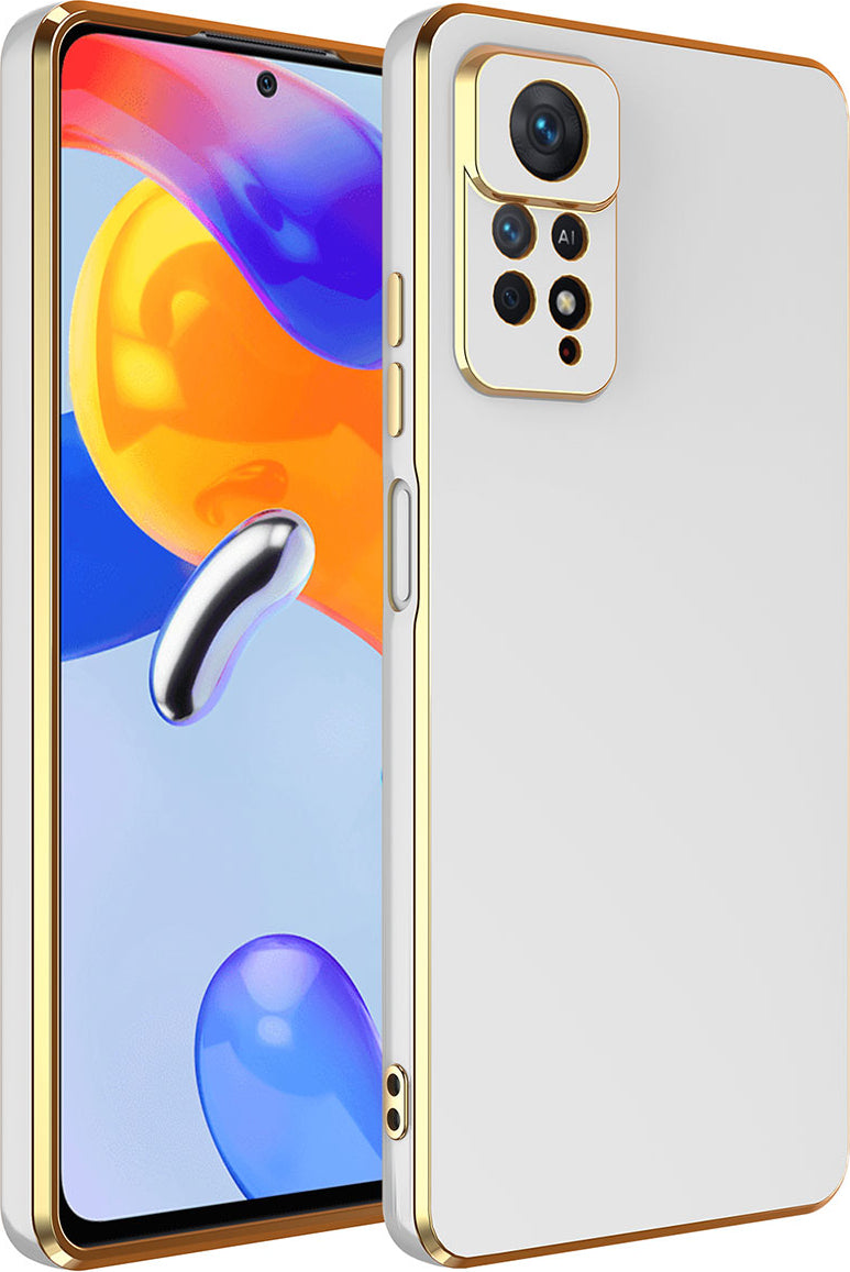 Xiaomi Redmi Note 12 Pro 4g Kılıf Mnc Bark Kapak-Beyaz