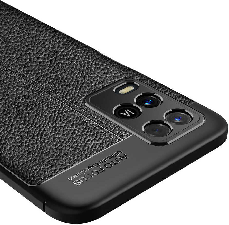 Oppo A54 4g Kılıf Mnc Niss Silikon Kapak-Siyah