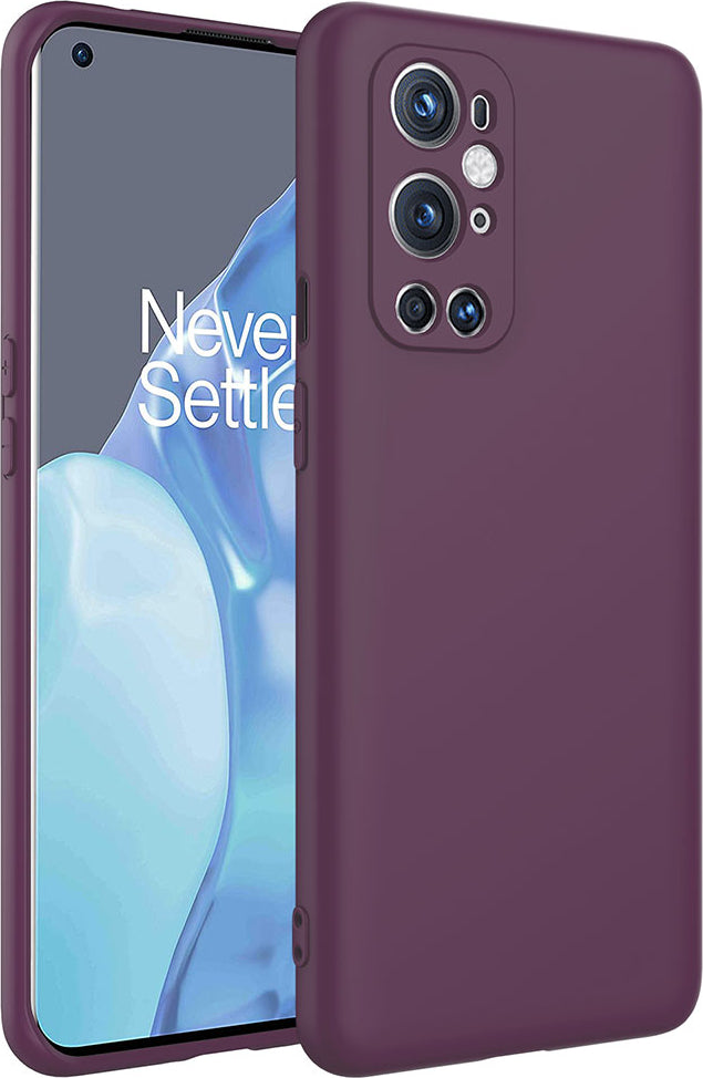 One Plus 9 Pro Kılıf Mnc Mara Laaakan Kapak-Koyu Mor