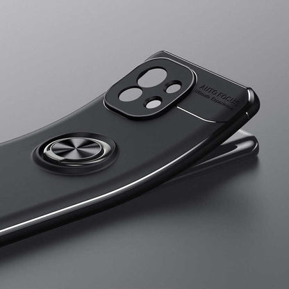 Xiaomi Mi 11 Kılıf Mnc Ravel Silikon Kapak-Siyah-Rose Gold
