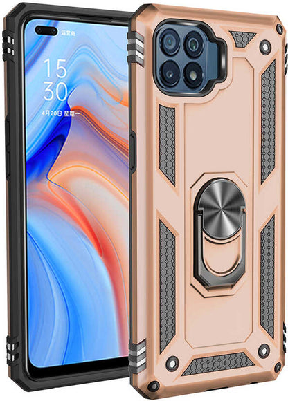 Oppo Reno 4 Lite Kılıf Mnc Vega Kapak-Gold