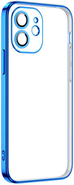 iPhone 12 Kılıf Mnc Krep Kapak-Mavi